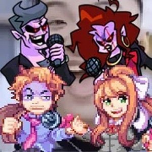 FNF Super Funky Idol But Everyone Sings It Online Music Game