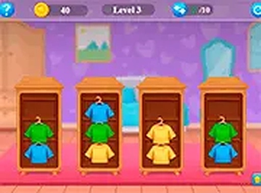 The Closet Color Sort Puzzle Online Game