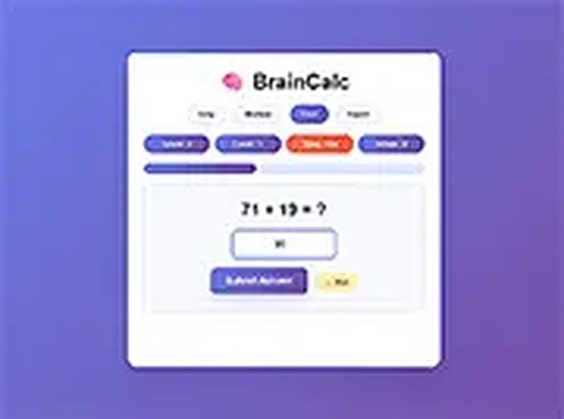 BrainCalc Math Game