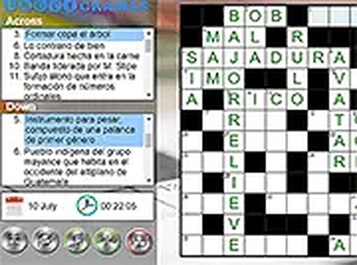 Crucigramas Del Dia Crossword Puzzle Online Game