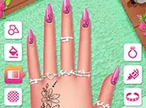 Celebrity Spring Manicure Design Online Game